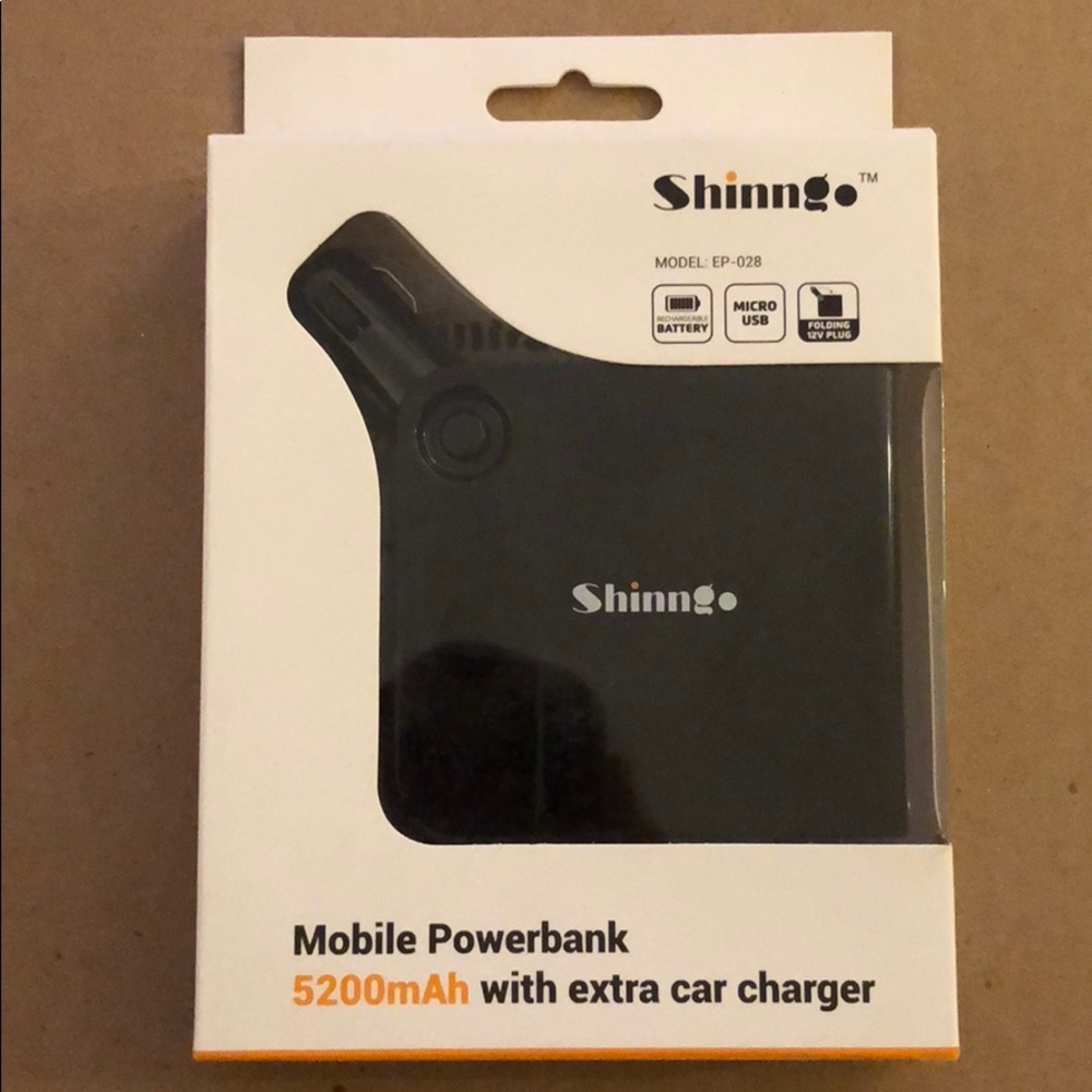 Mobile Powerbank 5200mAh with extra car charger